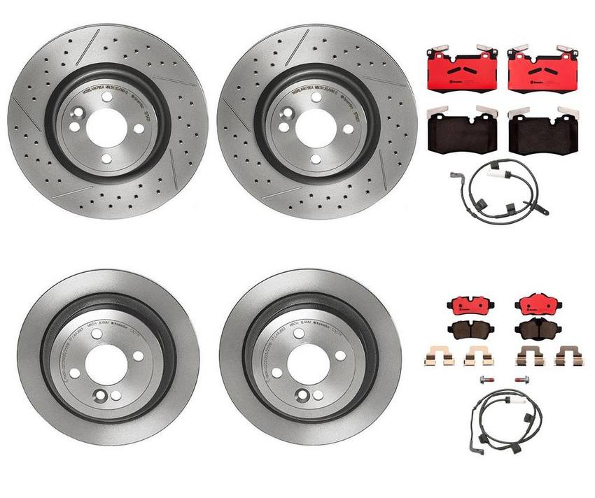 Brembo Brake Pads and Rotors Kit – Front and Rear (316mm/280mm) (Ceramic)