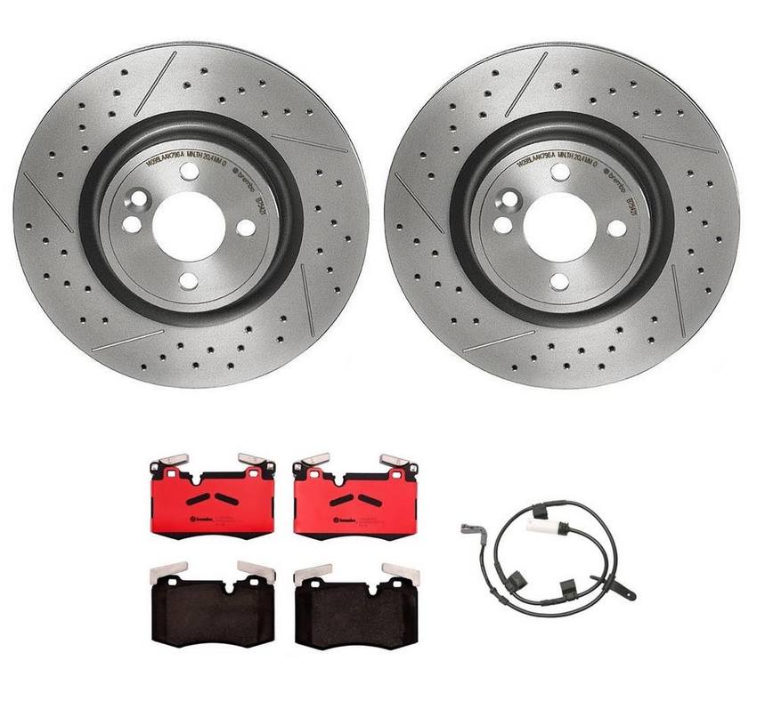 Brembo Brake Pads and Rotors Kit – Front (316mm) (Ceramic)