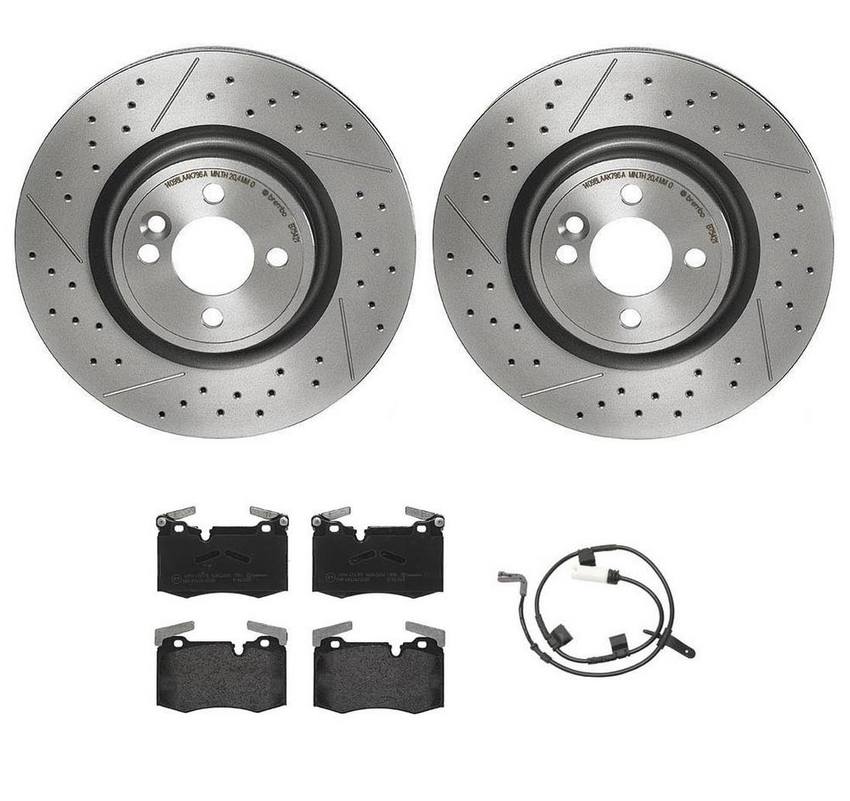 Mini Brakes Kit – Brembo Pads and Rotors Front (316mm) (Low-Met) 34116855782 – Brembo 4014927KIT