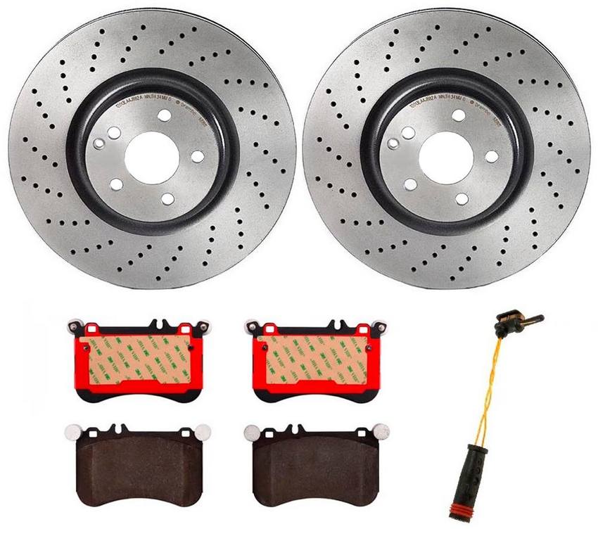 Brembo Brake Pads and Rotors Kit – Front (360mm) (Ceramic)