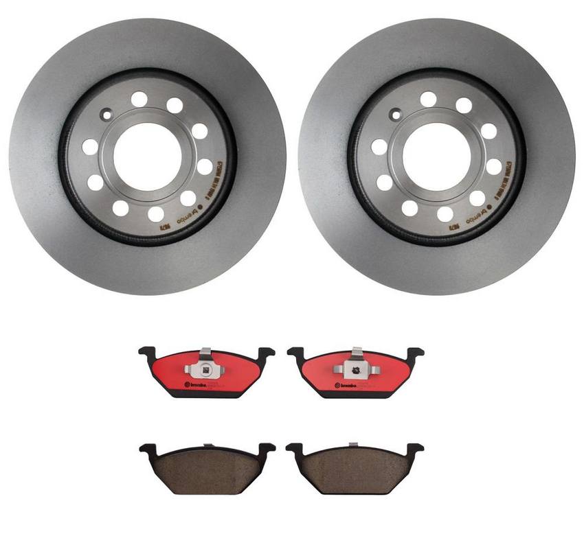 Brembo Brake Pads and Rotors Kit – Front (280mm) (Ceramic)