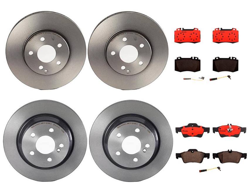 Brembo Brake Pads and Rotors Kit – Front and Rear (295mm/300mm) (Ceramic)