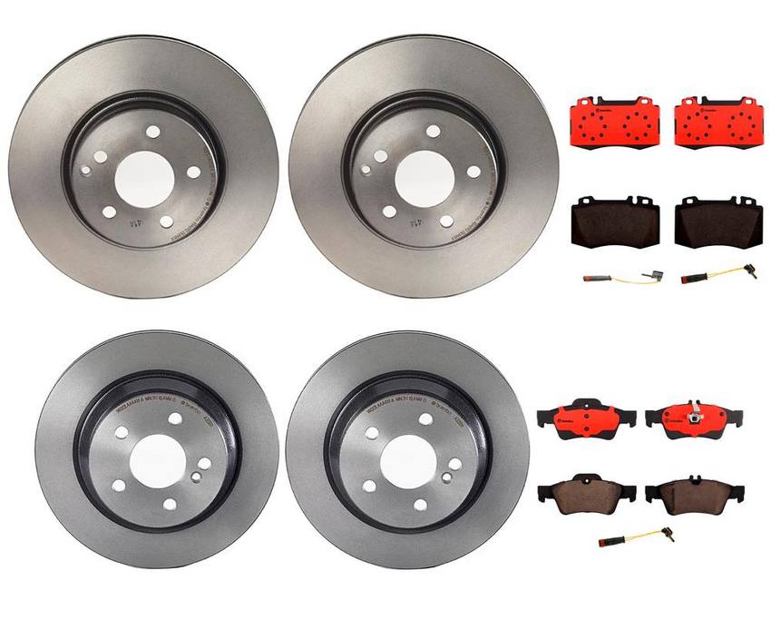 Brembo Brake Pads and Rotors Kit – Front and Rear (312mm/300mm) (Ceramic)