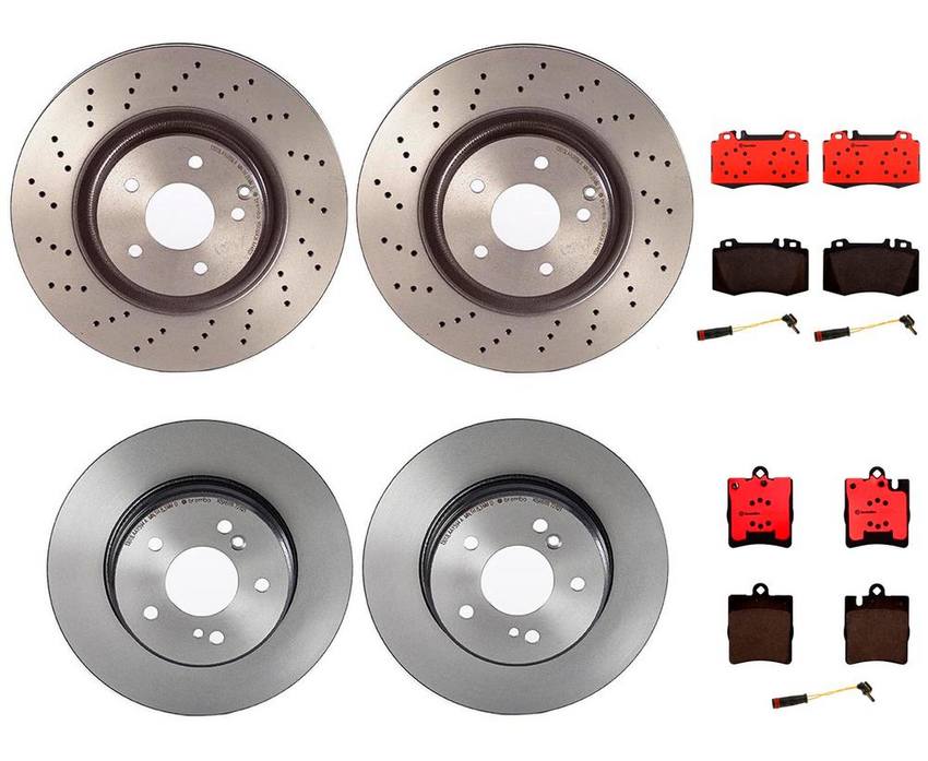 Brembo Brake Pads and Rotors Kit – Front and Rear (330mm/290mm) (Ceramic)