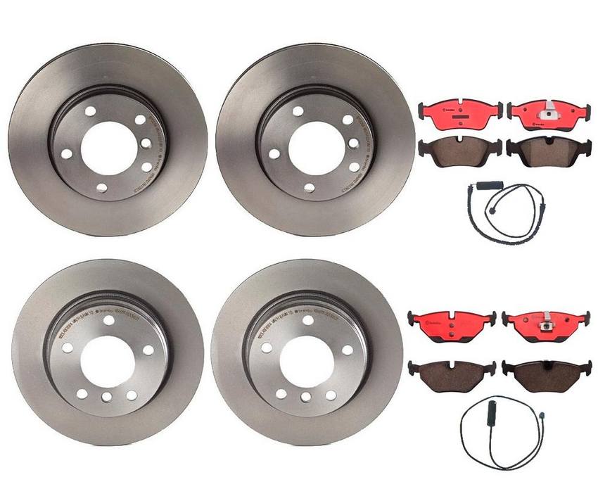 Brembo Brake Pads and Rotors Kit – Front and Rear (286mm/280mm) (Ceramic)