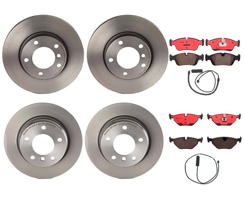 Brembo Brake Pads and Rotors Kit – Front and Rear (286mm/280mm) (Ceramic)