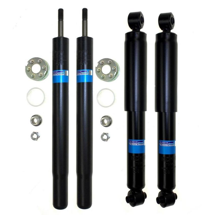 VW Suspension Strut and Shock Absorber Assembly Kit – Front and Rear – Sachs 4015381KIT