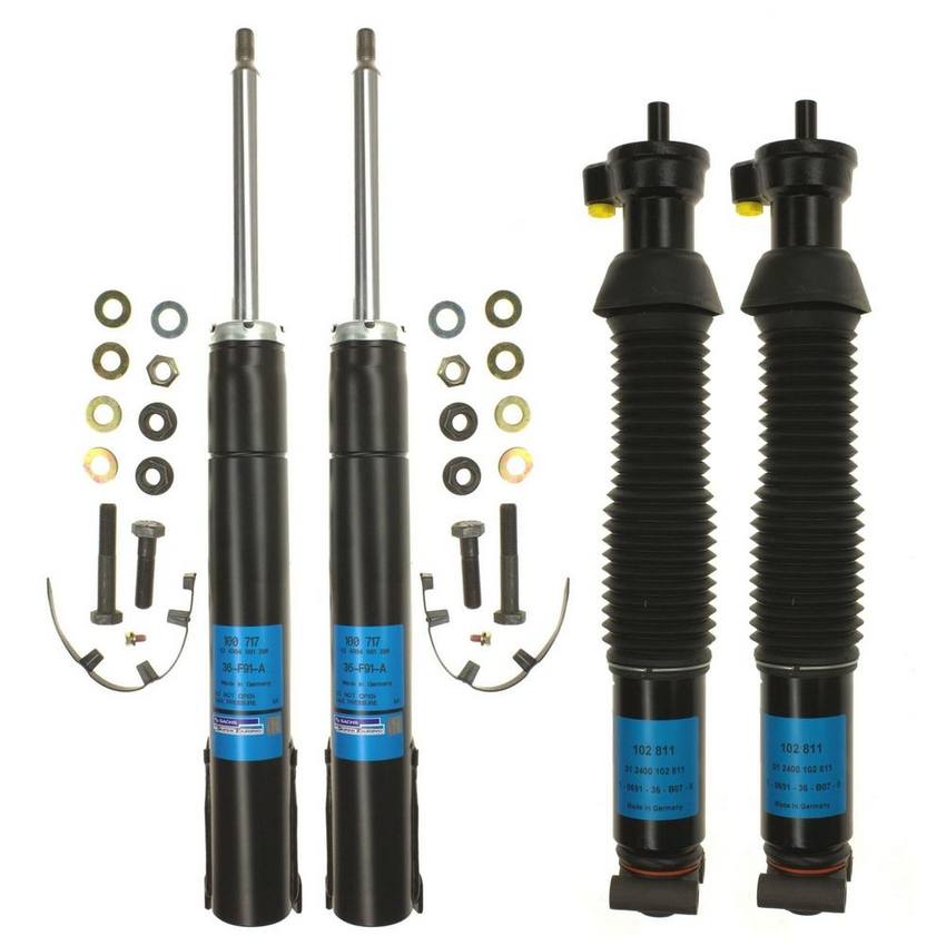 Mercedes Suspension Strut and Shock Absorber Assembly Kit – Front and Rear 1243205830 – Sachs 4015382KIT