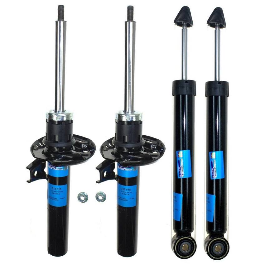 VW Suspension Strut and Shock Absorber Assembly Kit – Front and Rear 1T0413031GG – Sachs 4015430KIT