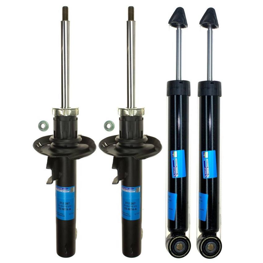 VW Suspension Strut and Shock Absorber Assembly Kit – Front and Rear 1K0513029FT – Sachs 4015436KIT