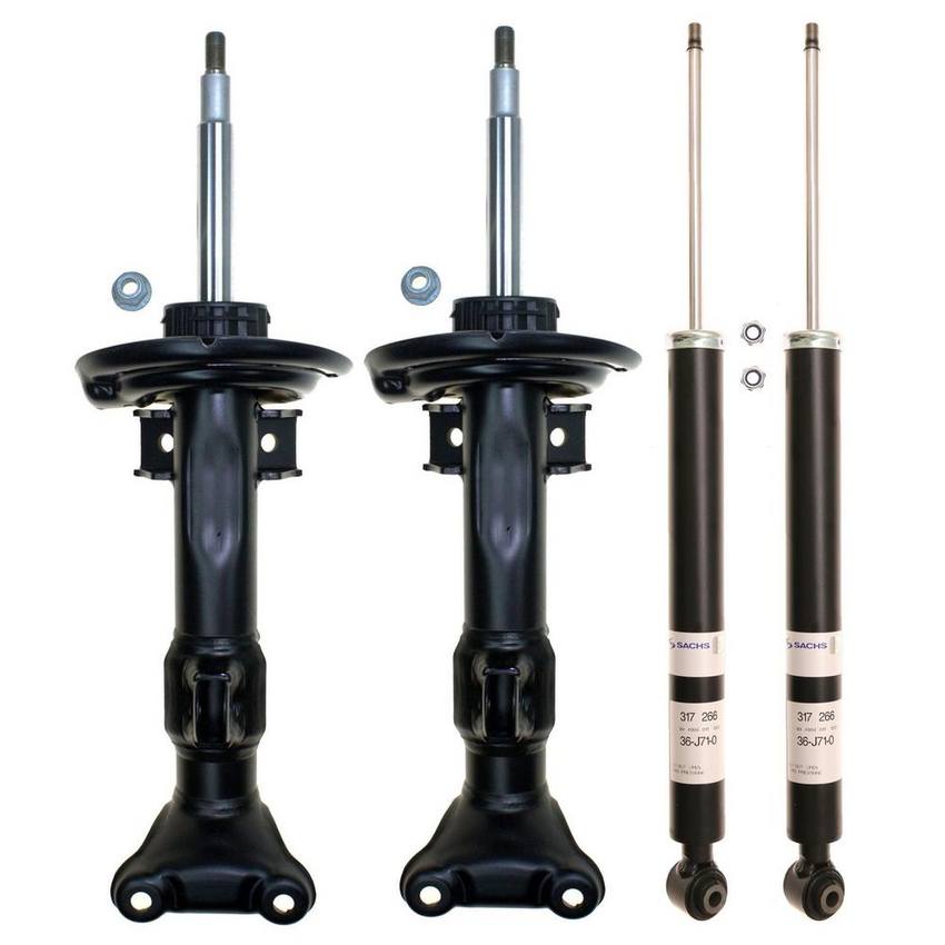 Mercedes Suspension Strut and Shock Absorber Assembly Kit – Front and Rear 204323260064 – Sachs 4015460KIT