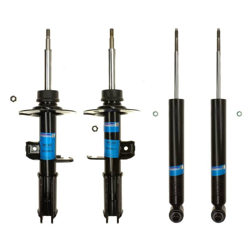 BMW Suspension Strut and Shock Absorber Assembly Kit – Front and Rear 33526764875 – Sachs 4016235KIT