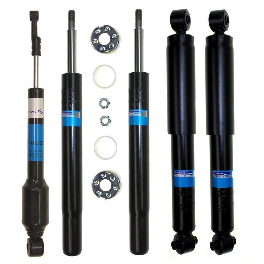 VW Suspension Strut and Shock Absorber Assembly Kit – Front and Rear – Sachs 4017825KIT