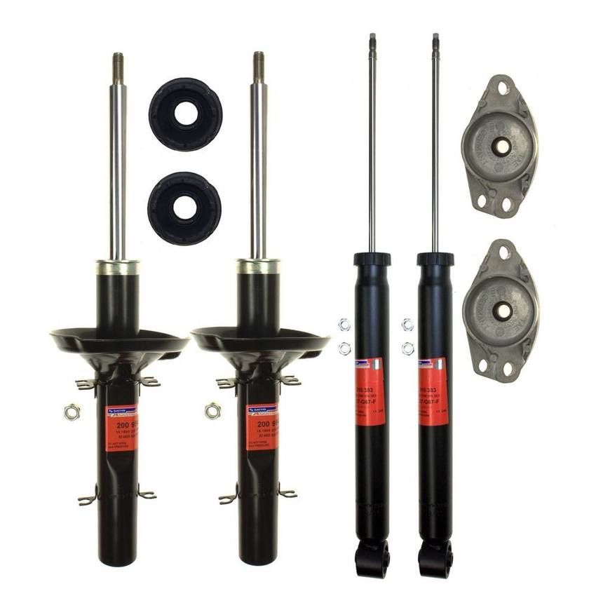 VW Suspension Strut and Shock Absorber Assembly Kit – Front and Rear 1J0513353D – Sachs 4019389KIT