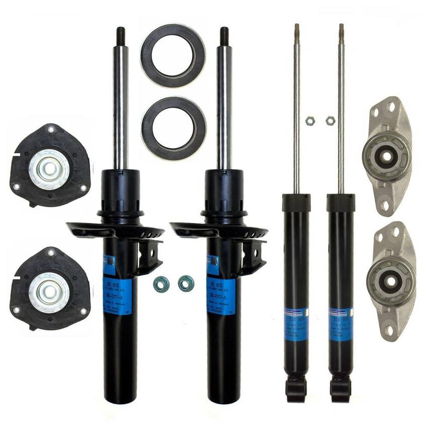 VW Suspension Strut and Shock Absorber Assembly Kit – Front and Rear 1T0413031EQ – Sachs 4019433KIT