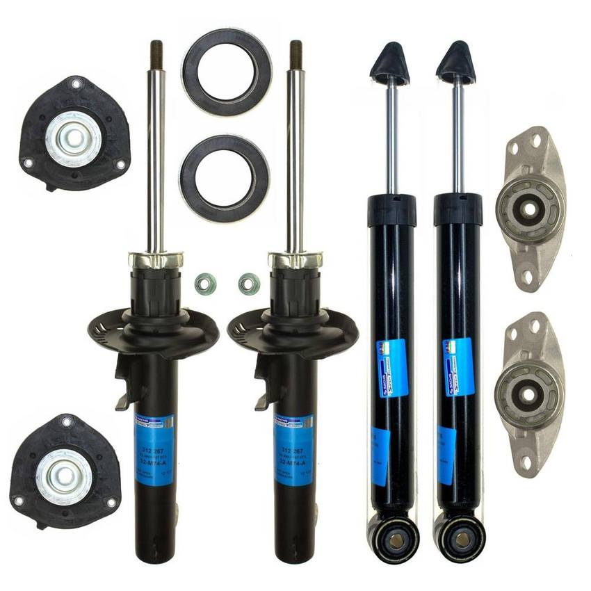 VW Suspension Strut and Shock Absorber Assembly Kit – Front and Rear 1K0513029FT – Sachs 4019441KIT