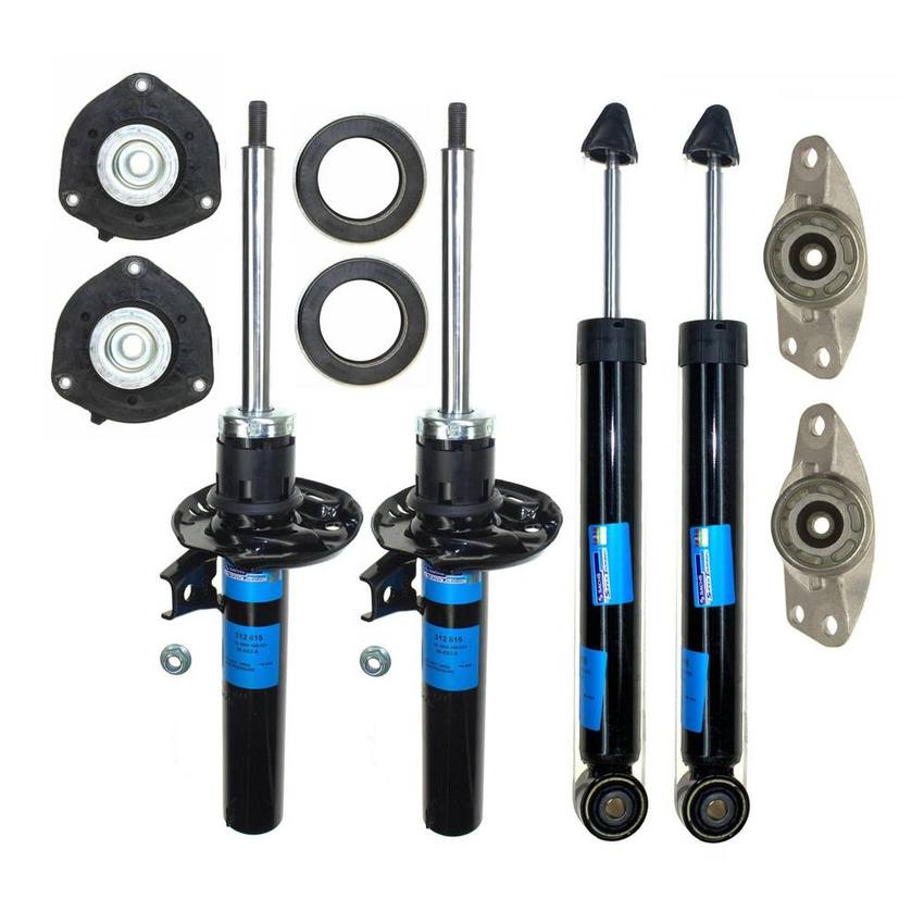 VW Suspension Strut and Shock Absorber Assembly Kit – Front and Rear 1T0413031GG – Sachs 4019454KIT