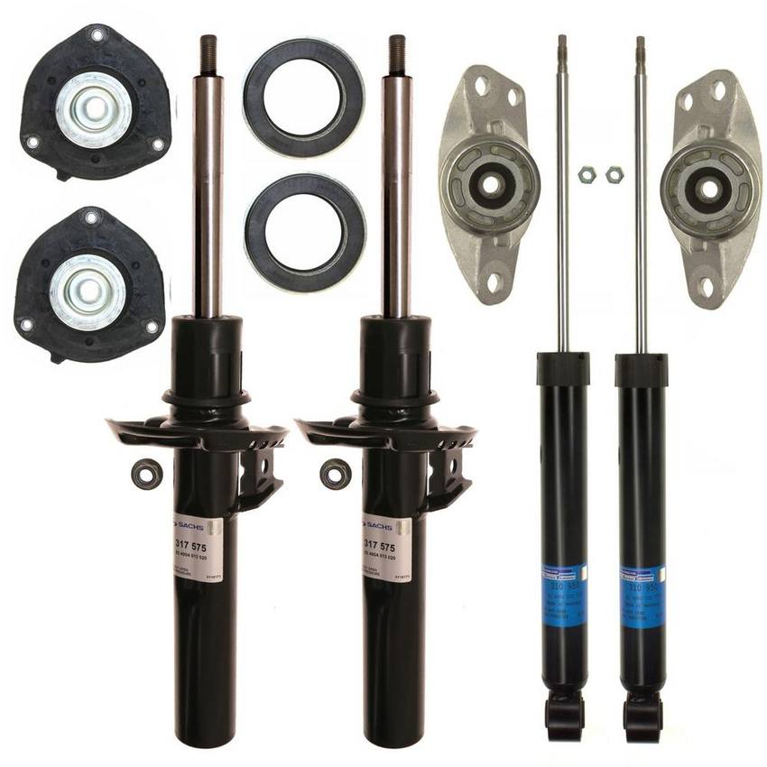 VW Suspension Strut and Shock Absorber Assembly Kit – Front and Rear 1K0513029GP – Sachs 4019480KIT