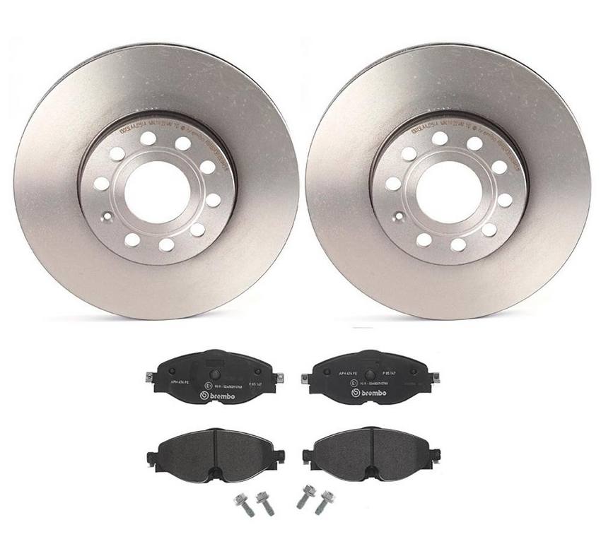 VW Brakes Kit – Brembo Pads and Rotors Front (288mm) (Low-Met) 5Q0698151D – Brembo 4026464KIT