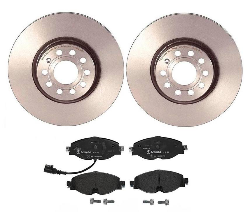 Audi Brake Kit – Pads and Rotors Front (312mm) (Low-Met) 8V0698151G – Brembo 4026470KIT