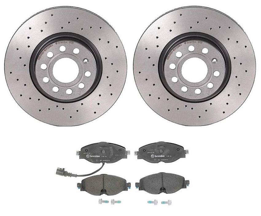 Brembo Brake Pads and Rotors Kit – Front (312mm) (Ceramic) (Xtra)