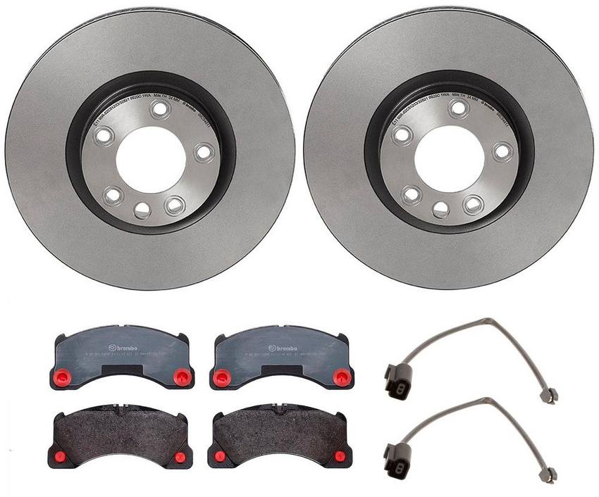 Porsche Brembo Brakes Kit – Pads and Rotors Front (360mm) (Low-Met) 7P0698151C – Brembo 4028452KIT