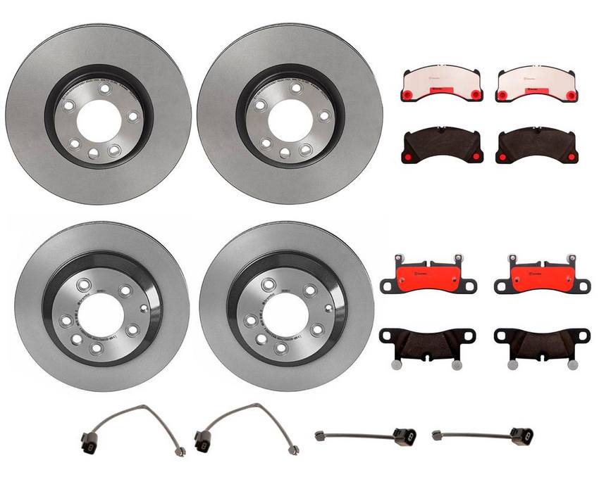 Porsche Brake Kits – Pads and Rotors Front and Rear (360mm/330mm) (Ceramic) 7P6698451C – Brembo 4028913KIT