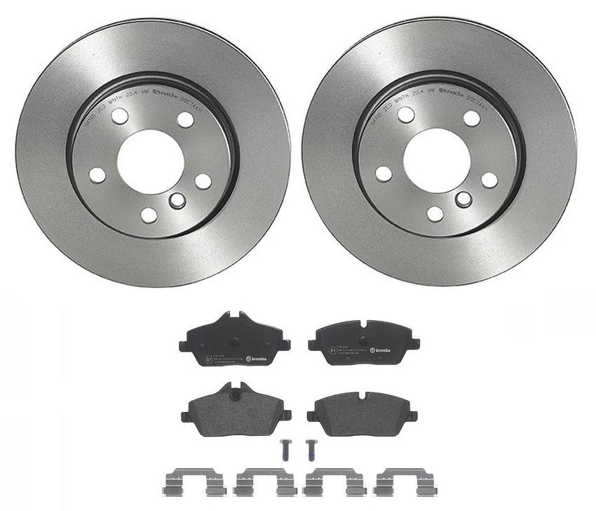 Mini Brakes Kit – Brembo Pads and Rotors Front (280mm) (Low-Met) 34116866295 – Brembo 4032015KIT