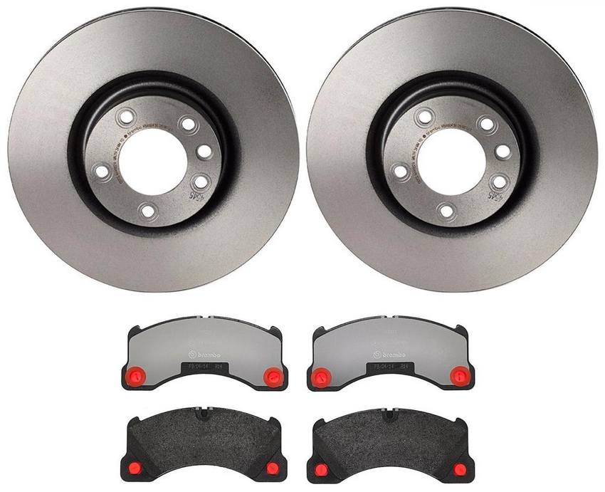 Porsche VW Brakes Kit – Brembo Pads and Rotors Front (368mm) (Low-Met) 7L8615301A – Brembo 4032017KIT