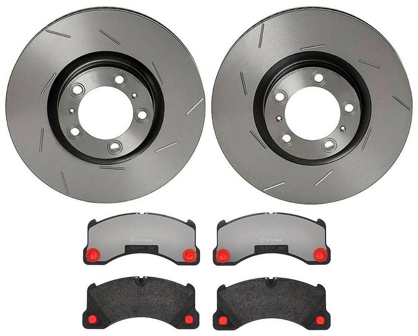 Porsche Brembo Brakes Kit – Pads and Rotors Front (360mm) (Low-Met) 95535193970 – Brembo 4032019KIT