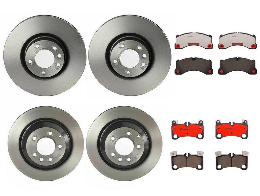 Porsche Brake Kits – Pads and Rotors Front and Rear (368mm/358mm) (Ceramic) 7L8615601E – Brembo 4032058KIT