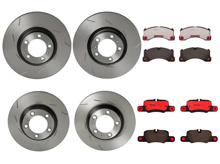 Porsche Brake Kits – Pads and Rotors Front and Rear (360mm/330mm) (Ceramic) 99135294803 – Brembo 4032069KIT