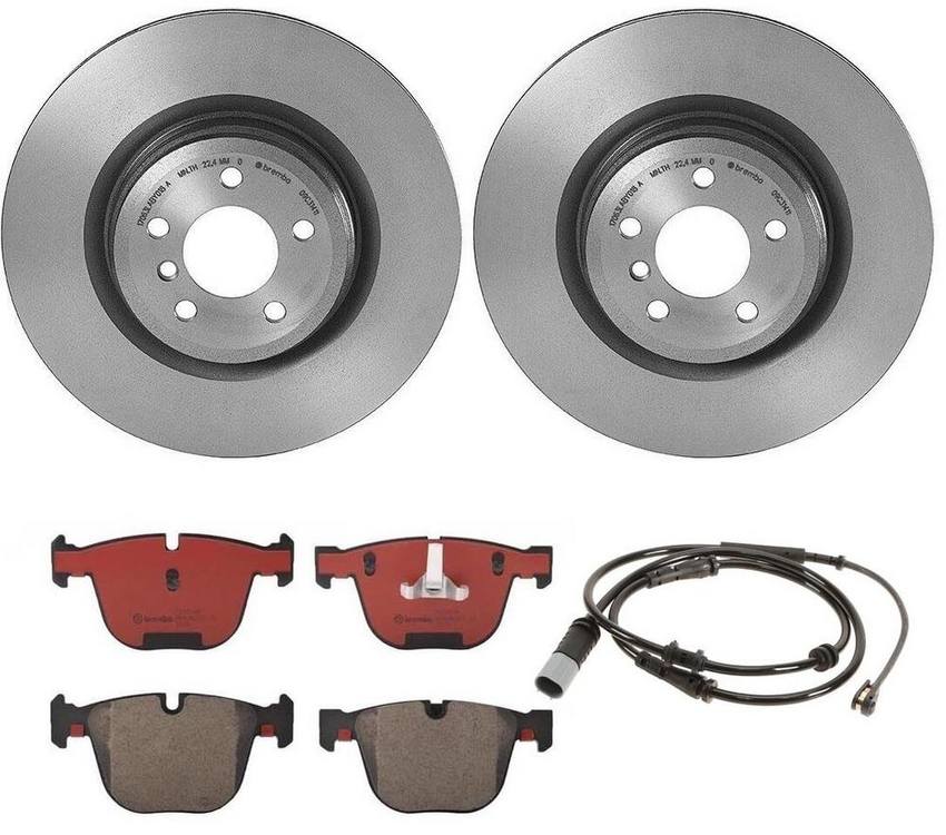 Brembo Brakes Kit – Pads and Rotors Rear (370mm) (Ceramic)