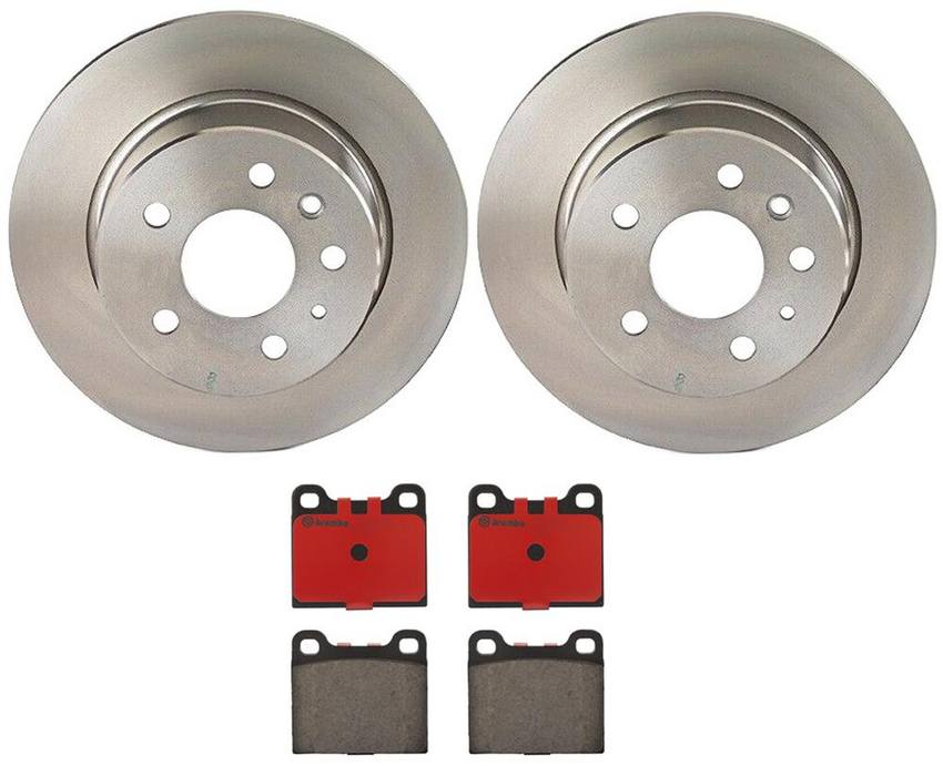 Mercedes Brembo Brakes Kit – Pads and Rotors Rear (279mm) (Ceramic) 126423001264 – Brembo 4038715KIT