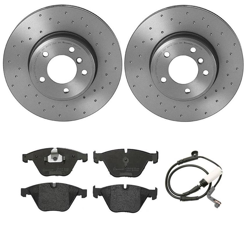 Brembo Brake Pads and Rotors Kit – Front (324mm) (Low-Met) (Xtra)