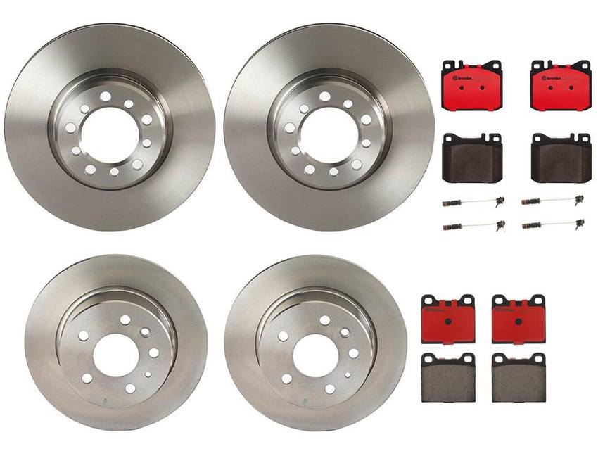 Mercedes Brakes Kit – Pads & Rotors Frond and Rear (300mm/279mm) (Ceramic) 126423001264 – Brembo 4038750KIT