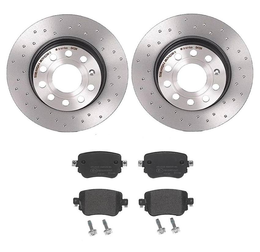 VW Brembo Brakes Kit – Pads and Rotors Rear (272mm) (Low-Met) (Xtra) 7N0698451A – Brembo 4038783KIT