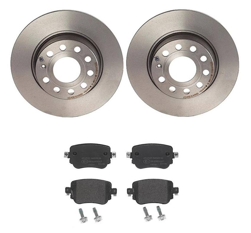 VW Brembo Brakes Kit – Pads and Rotors Rear (272mm) (Low-Met) 7N0698451A – Brembo 4038784KIT