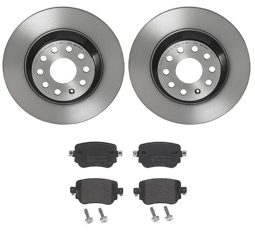 Audi Brembo Brake Kit – Pads and Rotors Rear (300mm) (Low-Met) 7N0698451A – Brembo 4038785KIT