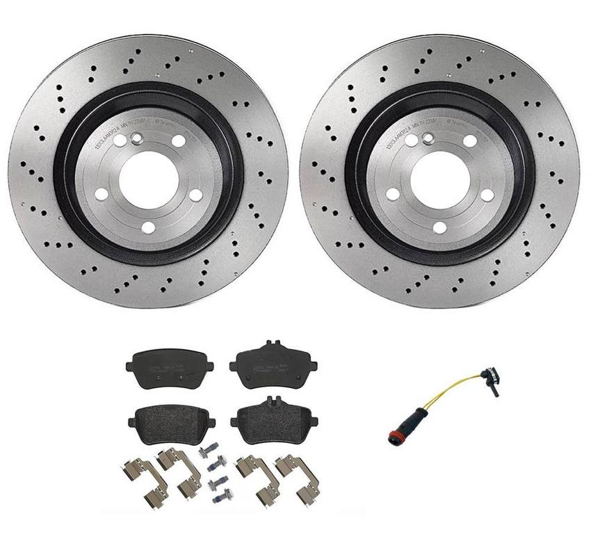 Brembo Brakes Kit – Pads and Rotors Rear (320mm) (Low-Met)