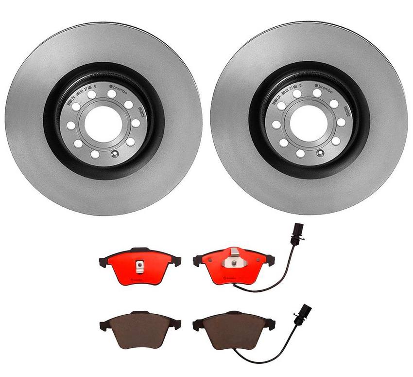 VW Brakes Kit – Brembo Pads and Rotors Front (345mm) (Ceramic) 8E0698151G – Brembo 4058689KIT