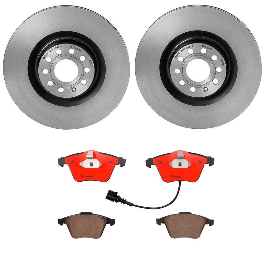 Brembo Brake Pads and Rotors Kit – Front (345mm) (Ceramic)