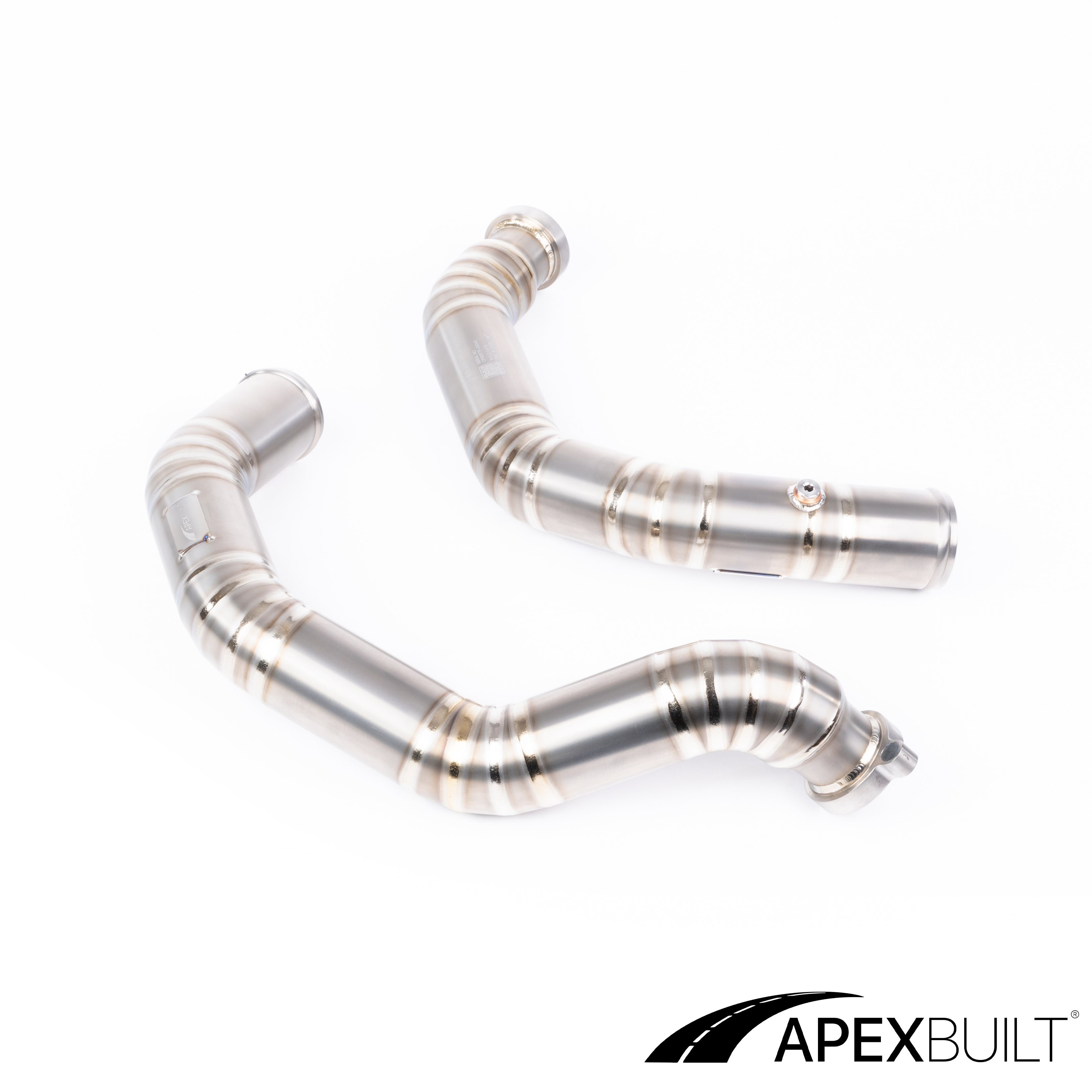 ApexBuilt® BMW F87 M2C, F80 M3, & F82/F83 M4 Titanium Charge Pipe Kit (S55, 2015-20)