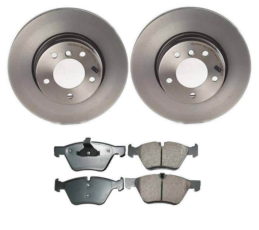 BMW Disc Brake Pad and Rotor Kit – Front (310mm) (Ceramic) (EURO) 34116864059 – Akebono Euro Ultra-Premium 4115195KIT