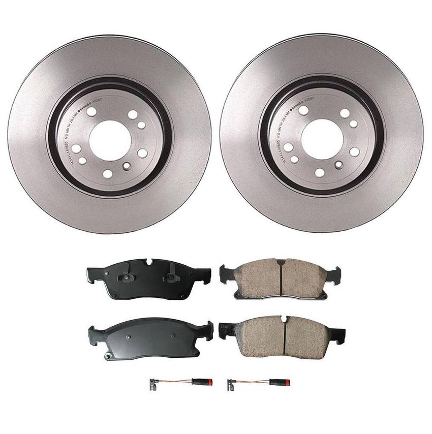 Mercedes Disc Brake Pad and Rotor Kit – Front (330mm) (Ceramic) (EURO) 1664211300 – Akebono Euro Ultra-Premium 4115219KIT