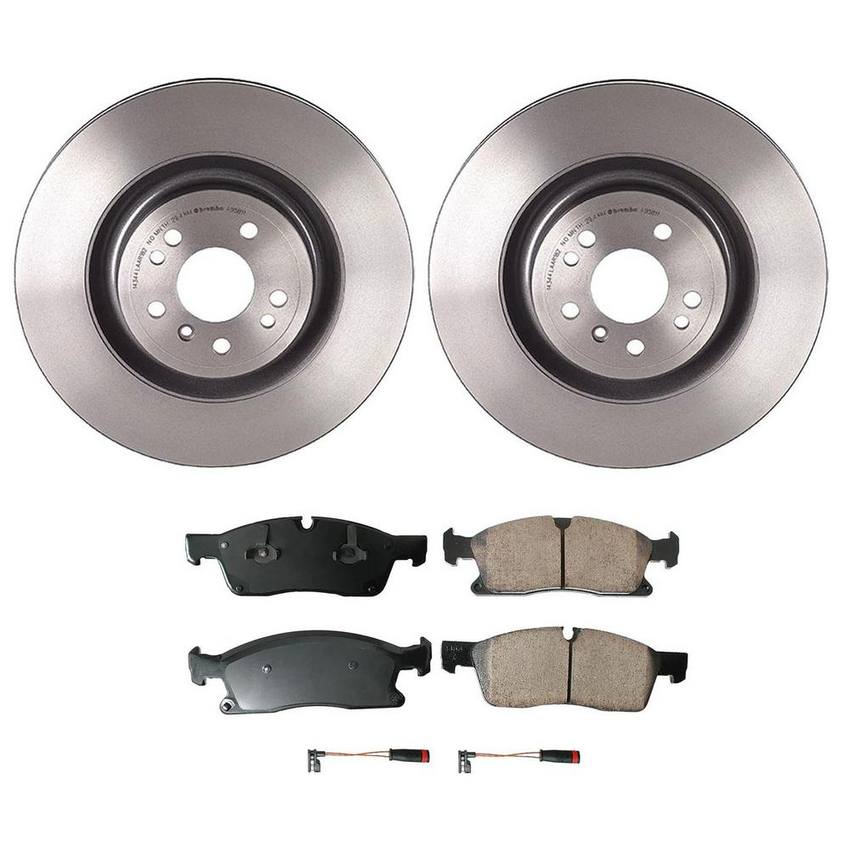 Mercedes Disc Brake Pad and Rotor Kit – Front (350mm) (Ceramic) (EURO) 1664211400 – Akebono Euro Ultra-Premium 4115222KIT