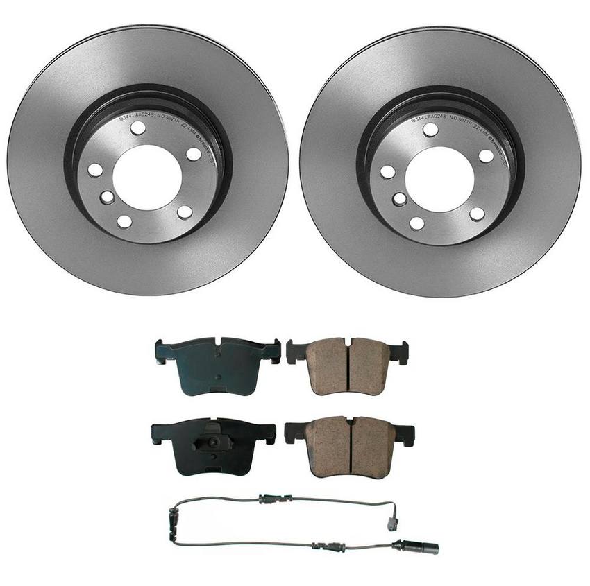 BMW Disc Brake Pad and Rotor Kit – Front (330mm) (Ceramic) (EURO) 34116792221 – Akebono Euro Ultra-Premium 4115240KIT