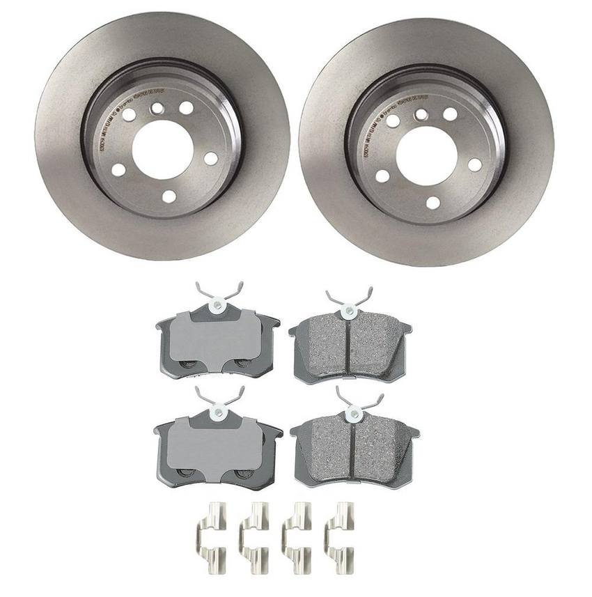 BMW Disc Brake Pad and Rotor Kit – Rear (324mm) (Ceramic) (EURO) 34216794299 – Akebono Euro Ultra-Premium 4118883KIT