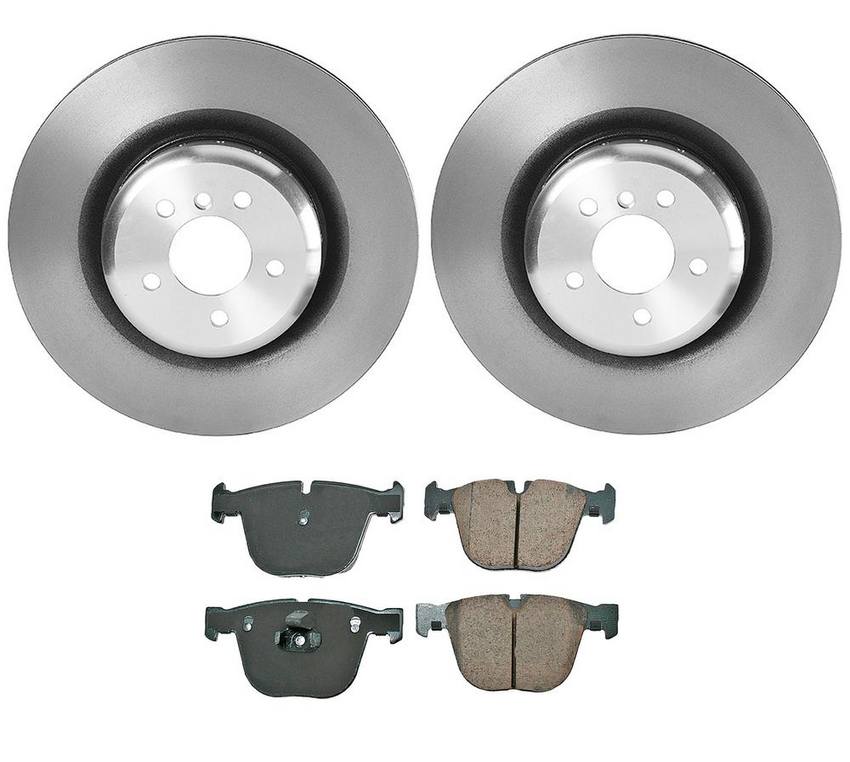 BMW Disc Brake Pad and Rotor Kit – Rear (385mm) (Ceramic) (EURO) 34216857117 – Akebono Euro Ultra-Premium 4119937KIT