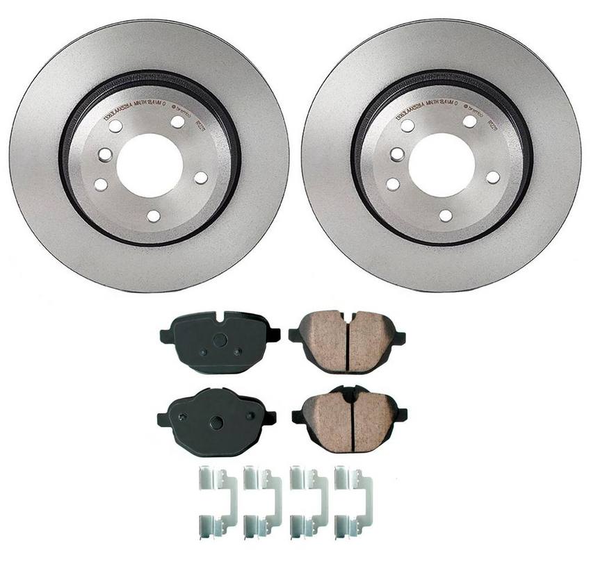 BMW Disc Brake Pad and Rotor Kit – Rear (324mm) (Ceramic) (EURO) 34216885452 – Akebono Euro Ultra-Premium 4122255KIT